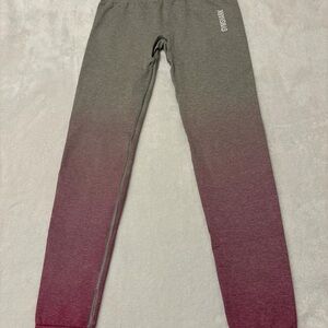 Gymshark Ombre Gray and Pink Leggings